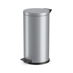 Poubelle à pédale Solid L argent 18 L HAILO