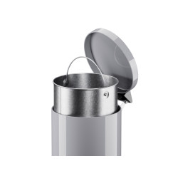 Poubelle à pédale Solid L argent 18 L HAILO