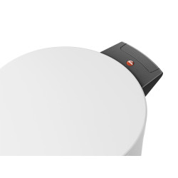 Poubelle à pédale Solid L blanche 18 L HAILO