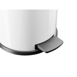 Poubelle à pédale Solid L blanche 18 L HAILO