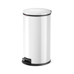Poubelle à pédale Pure L blanche 25 L HAILO