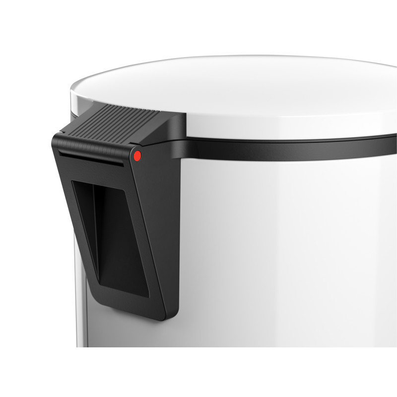 Poubelle à pédale Pure L blanche 25 L HAILO