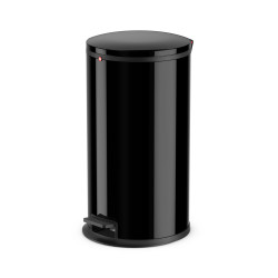 Poubelle à pédale Pure L noire 25 L HAILO