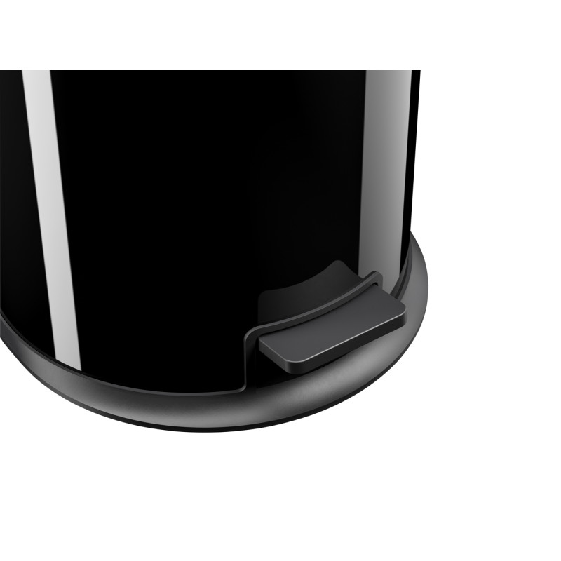 Poubelle à pédale Pure L noire 25 L HAILO