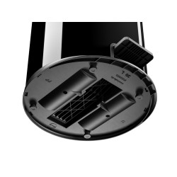 Poubelle à pédale Pure L noire 25 L HAILO