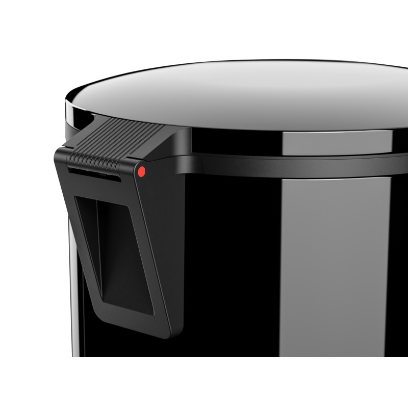 Poubelle à pédale Pure XL noire 44 L HAILO