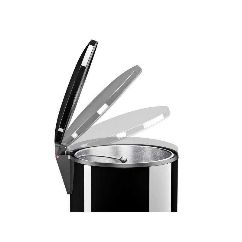 Poubelle à pédale Pure XL noire 44 L HAILO