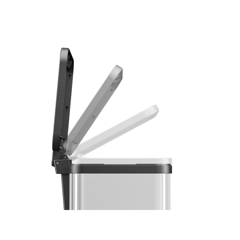 Poubelle de tri à pédale Oko Duo Plus M inox 2 x 9 L HAILO