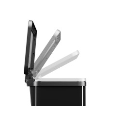 Poubelle de tri à pédale Oko Duo Plus L noire 17 et 9 L HAILO Poubelle de tri à pédale Oko Duo Plus L noire 17 et 9 L HAILO