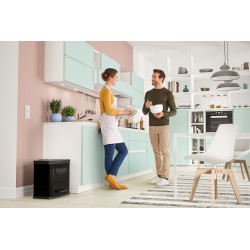 Poubelle de tri à pédale Oko Trio Plus L noire 3 x 9 L HAILO