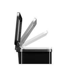 Poubelle de tri à pédale Oko Trio Plus L noire 3 x 9 L HAILO