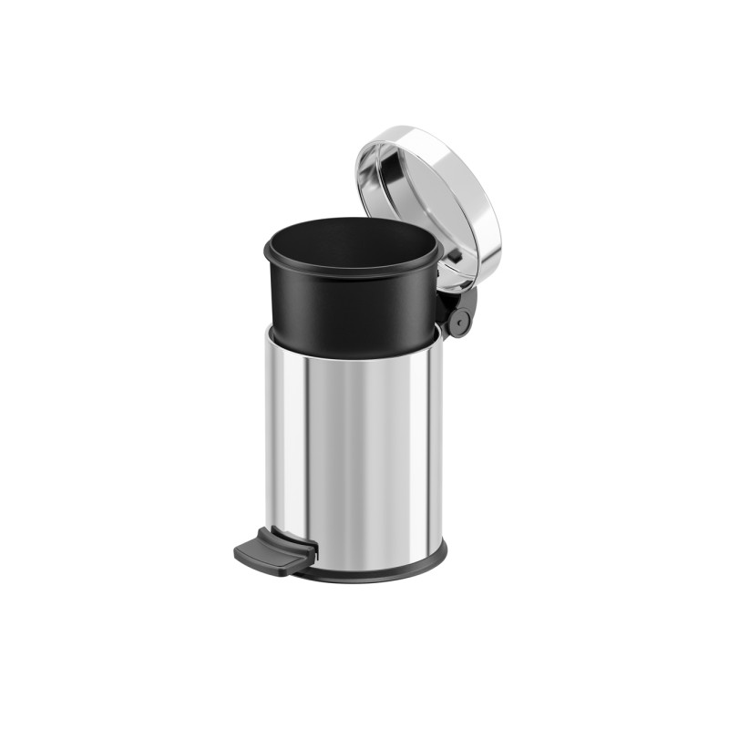 Poubelle à pédale Solid S inox 4 L HAILO