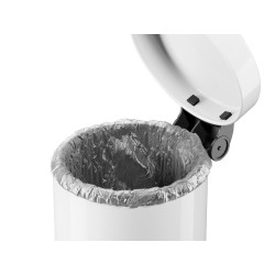 Poubelle à pédale Solid S blanche 4 L HAILO Poubelle à pédale Solid S blanche 4 L HAILO