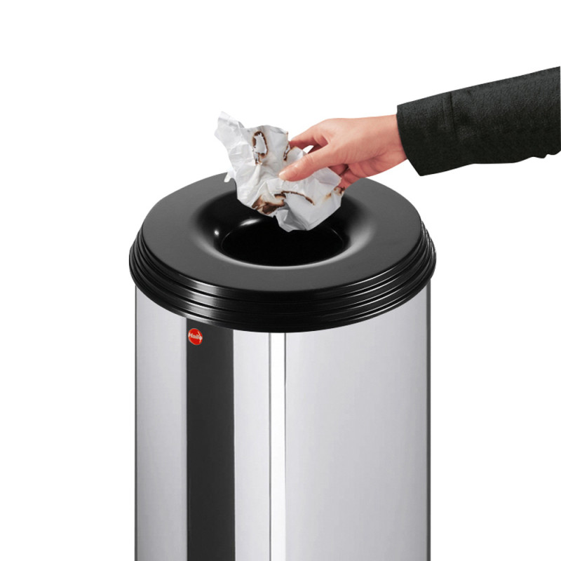 Poubelle Profiline Safe XL inox 45 L HAILO Poubelle Profiline Safe XL inox 45 L HAILO