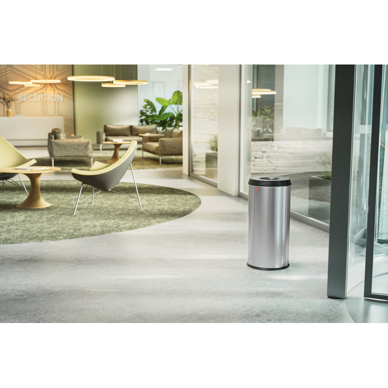 Poubelle Profiline Safe XL inox 45 L HAILO Poubelle Profiline Safe XL inox 45 L HAILO