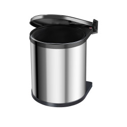 Poubelle à encastrer Compact-Box M inox 15 L HAILO Poubelle à encastrer Compact-Box M inox 15 L HAILO