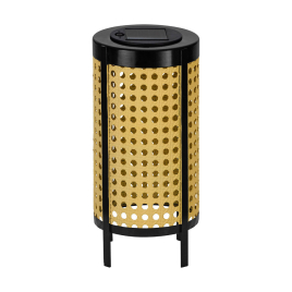 Lampe de table extérieure LED solaire noire et beige Ø 12,3 cm 0,06 W EGLO