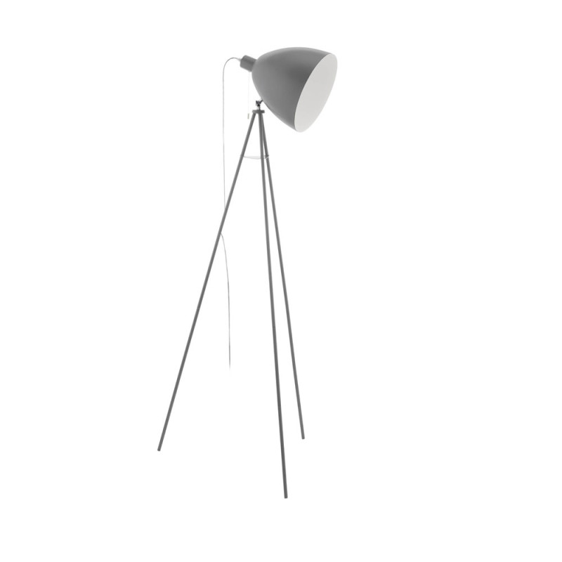 Lampadaire Dundee gris Ø 60 cm E27 60 W EGLO