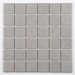 Carrelage mosaïque Jade antidérapant gris clair 30 x 30 cm