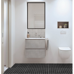 Carrelage Mosaïque Onyx Anthracite Antidérapant 30x30 cm | MAT INTER