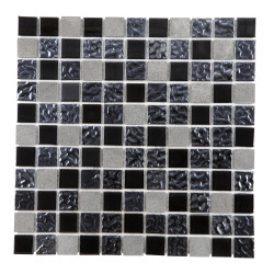 Carrelage Mosaïque Gris & Noir 30x30 – Style Moderne | MAT INTER