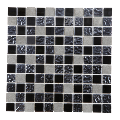 Carrelage adhésif briques gris, bleues - Set de 4 en 30,5 x 30,5 cm l'un