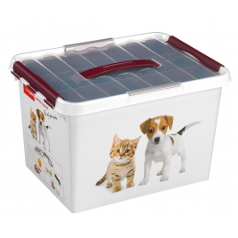 Box de rangement Q-Line Pet décor Multibox 22 L