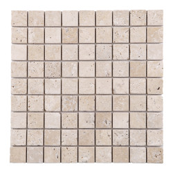 Carrelage mosaïque Laurier beige vieilli 30,5 x 30,5 cm