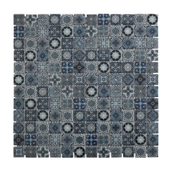 Carrelage Mosaïque Verre Bleu Marie 30x30 – Élégance Intérieure | MAT INTER