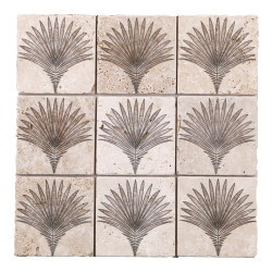 Carrelage Mosaïque Cocotier Brun 30,5x30,5cm – Ambiance Tropicale | MAT INTER