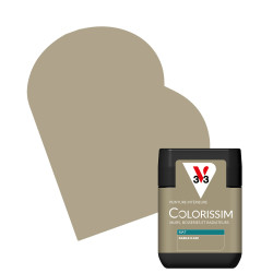Testeur peinture Colorissim sable kaki mat – Idéal murs | V33