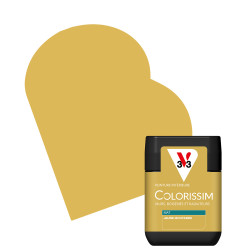 Testeur peinture Colorissim jaune moutarde mat – Échantillon | V33