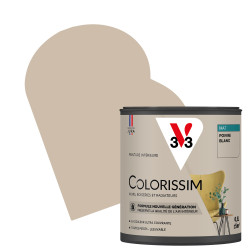 Peinture murale Colorissim poivre blanc mat 0,5L V33 – Finition parfai | V33