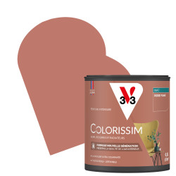 Peinture Colorissim Rose Fumé Mat 0,5 L V33 – Idéale pour les murs | V33