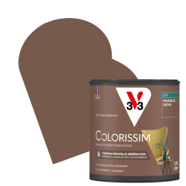 Peinture pour murs Colorissim poudre de cacao mat 0,5 L V33