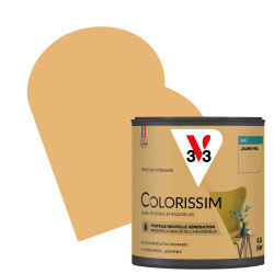 Peinture murale Colorissim Jaune Miel Mat – Finition Douce | V33
