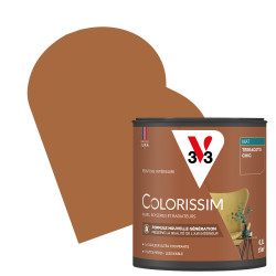Peinture murale Colorissim Terre cuite Chic mat 0,5 L V33 – Chic | V33