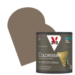 Peinture murale Colorissim Gris d'Assise Mat 0,5L V33 – Finition Parf | V33