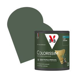 Peinture Murale Colorissim Vert Romarin Mat 0,5L V33 – Finition Parfai | V33