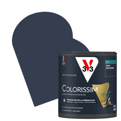 Peinture murale Colorissim bleu nocturne mat V33 – Finition parfaite | V33