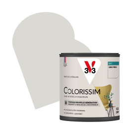 Peinture murale Colorissim Gris Perle Mat V33 – Finition Douce | V33