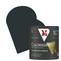 Peinture Murale Colorissim Gris Charbon Mat V33 – Finition Parfaite | V33 Peinture Murale Colorissim Gris Charbon Mat V33 – Finition Parfaite | V33