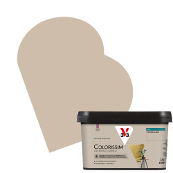 Peinture murale Colorissim poivre blanc mat 2,5L – Finition parfaite | V33