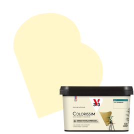 Peinture pour murs Colorissim lait d'ananas mat 2,5 L V33