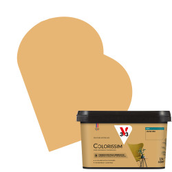 Peinture murale Colorissim Jaune Miel Mat 2,5L | V33