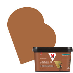 Peinture pour murs Colorissim terracotta chic mat 2,5 L V33