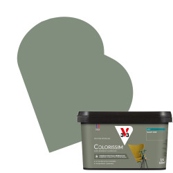 Peinture Murale Colorissim Galet Vert Mat 2,5L V33 – Finition Parfaite | V33