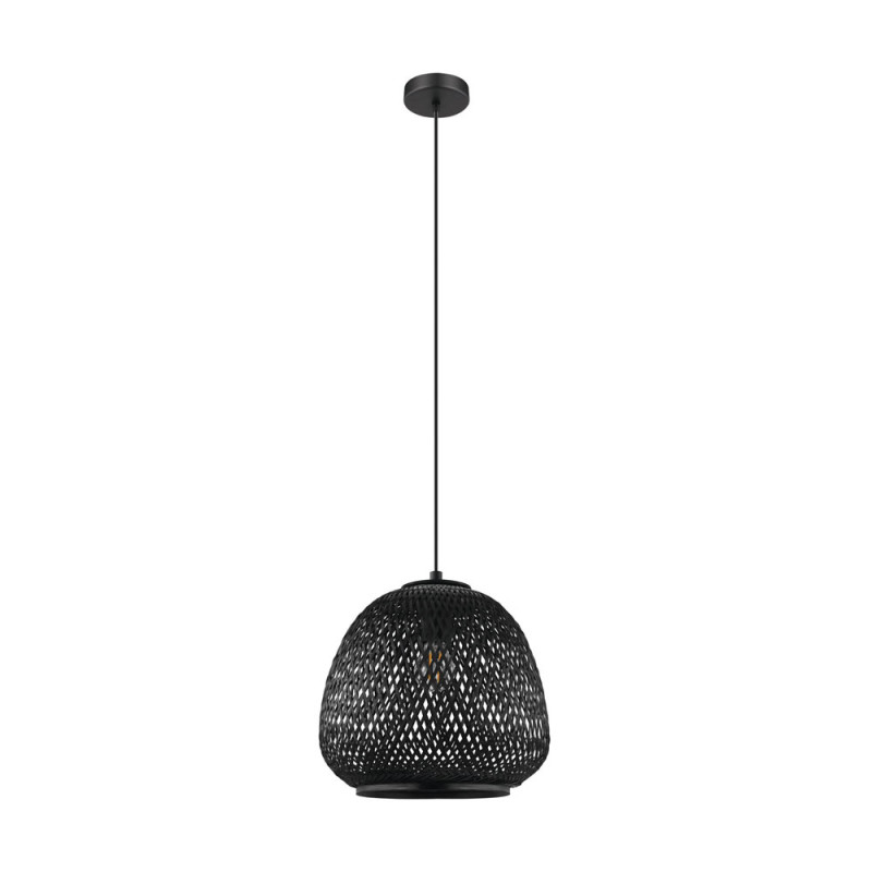 Suspension Dembleby 1 noire Ø 32 cm E27 40 W EGLO