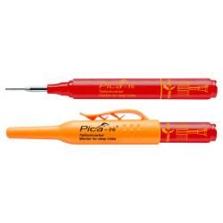 Marqueur permanent PICA Rouge – Pointe Télescopique | PICA