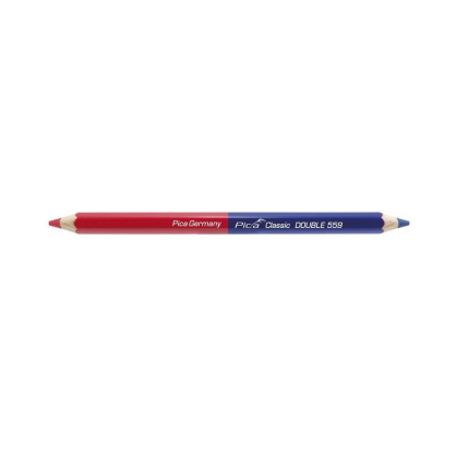 Crayon à double pointe rouge et bleu PICA